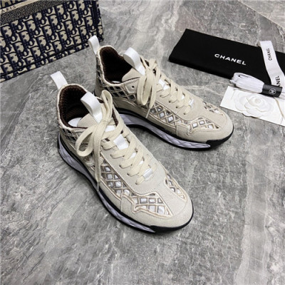 Chanel 2021 Women's Leather Sneakers - 샤넬 2021 여성용 레더 스니커즈,Size(225-250),CHAS0527,화이트