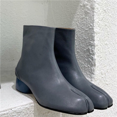 Maison Margiela 2021 Women's Leather Ankle Boots - 메종 마르지엘라 2021 여성용 레더 앵글부츠,Size(225-250),MMS0051,닥크그레이