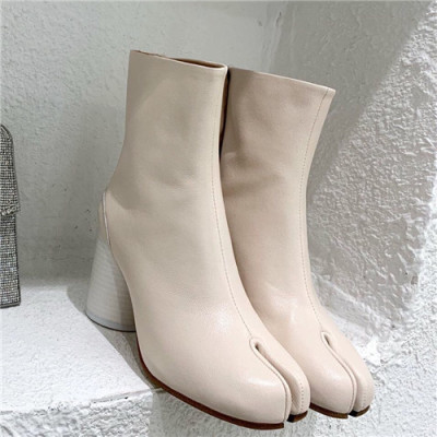 Maison Margiela 2021 Women's Leather Ankle Boots - 메종 마르지엘라 2021 여성용 레더 앵글부츠,Size(225-250),MMS0056,화이트