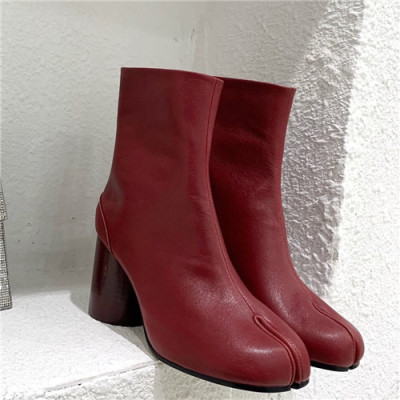 Maison Margiela 2021 Women's Leather Ankle Boots - 메종 마르지엘라 2021 여성용 레더 앵글부츠,Size(225-250),MMS0057,레드