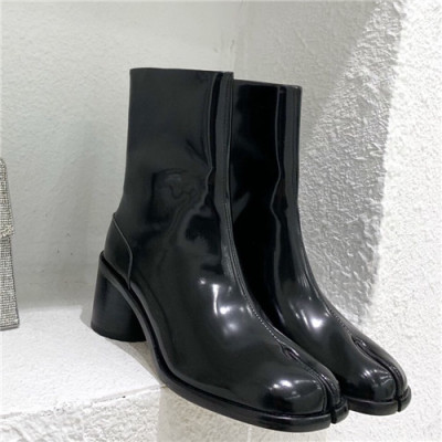 Maison Margiela 2021 Women's Leather Ankle Boots - 메종 마르지엘라 2021 여성용 레더 앵글부츠,Size(225-250),MMS0059,블랙
