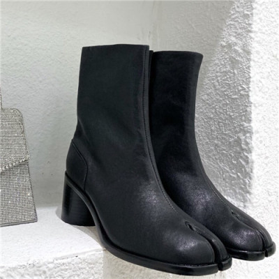 Maison Margiela 2021 Women's Leather Ankle Boots - 메종 마르지엘라 2021 여성용 레더 앵글부츠,Size(225-250),MMS0060,블랙