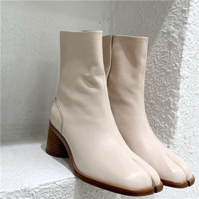 Maison Margiela 2021 Women's Leather Ankle Boots - 메종 마르지엘라 2021 여성용 레더 앵글부츠,Size(225-250),MMS0061,화이트