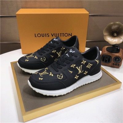 Louis Vuitton 2021 Men's Leather Sneakers - 루이비통 2021 남성용 레더 스니커즈,Size(240-270),LOUS1757,블랙