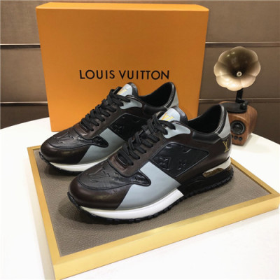 Louis Vuitton 2021 Men's Leather Sneakers - 루이비통 2021 남성용 레더 스니커즈,Size(240-270),LOUS1762,블랙