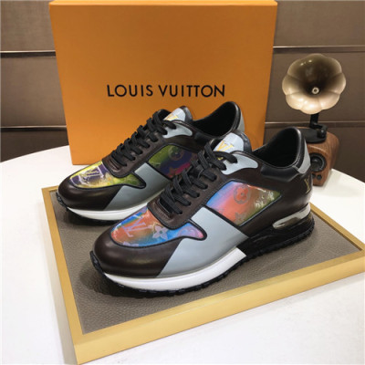 Louis Vuitton 2021 Men's Leather Sneakers - 루이비통 2021 남성용 레더 스니커즈,Size(240-270),LOUS1764,브라운