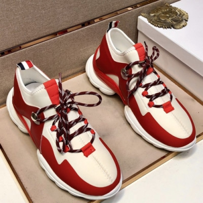 Moncler 2021 Men's Leather Sneakers - 몽클레어 2021 남성용 레더 스니커즈,Size(240-270),MONCS0066,레드
