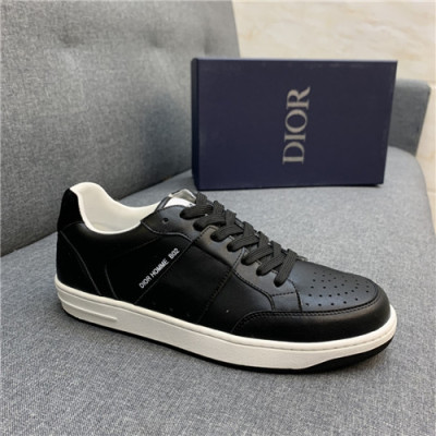 Dior 2021 Men's Leather Sneakers - 디올 2021 남성용 레더 스니커즈,Size(240-270),DIOS0304,블랙
