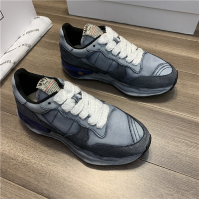 Mihara Yasuhiro 2021 Men's Leather Sneakers - 미하라 야스히로 2021 남성용 레더 스니커즈,Size(240-270),MYS0001,스카이블루