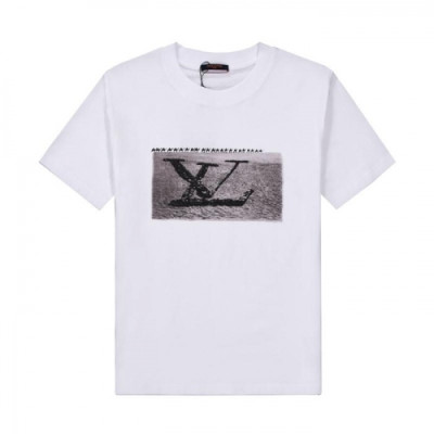 [루이비통]Louis vuitton 2021 Mens Logo Short Sleeved Tshirts - 루이비통 2021 남성 로고 반팔티 Lou02575x.Size(xs - l). 화이트