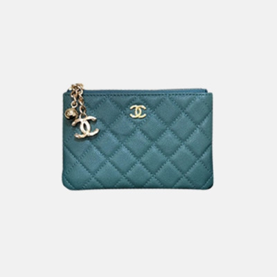 Chanel 2021 Women's Leather Coin purse 11cm - 샤넬 2021 여성용 레더 코인퍼스,11cm,CHAW0090,그린