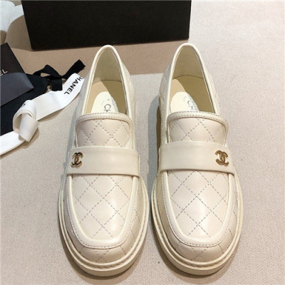 Chanel 2021 Women's Leather Loafer - 샤넬 2021 여성용 레더 로퍼,Size(225-250),CHAS0536,화이트