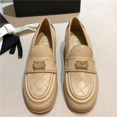 Chanel 2021 Women's Leather Loafer - 샤넬 2021 여성용 레더 로퍼,Size(225-250),CHAS0538,베이지
