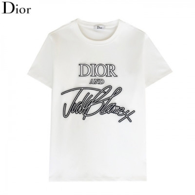 [디올]Dior 2021 Mm/Wm Casual Crew-neck Short Sleeved Tshirts - 디올 2021 남/녀 캐쥬얼 크루넥 반팔티 Dio01112x.Size(s - 2xl).화이트