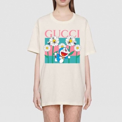 [매장판]Gucci 2021 Mm/Wm Logo Short Sleeved Tshirts - 구찌 2021 남/녀 로고 반팔티 Guc03402x.Size(s - l).아이보리