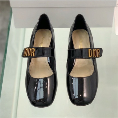 Dior 2021 Women's Leather Middle Heel - 디올 2021 여성용 미드힐,Size(225-250),DIOS0310,블랙