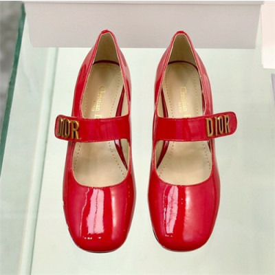 Dior 2021 Women's Leather Middle Heel - 디올 2021 여성용 미드힐,Size(225-250),DIOS0311,레드