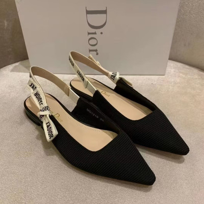 Dior 2022 Womens Fabric  Flat - 디올 2022 여성용 패브릭 플렛,Size(225-250),DIOS0313,블랙