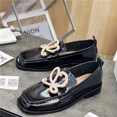 Loevve 2021 Women's Leather Loafer - 로에베 2021 여성용 레더 로퍼,Size(225-250),LOES0033,블랙
