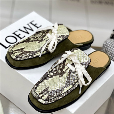 Loevve 2021 Women's Leather Slipper - 로에베 2021 여성용 레더 슬리퍼,Size(225-250),LOES0040,베이지