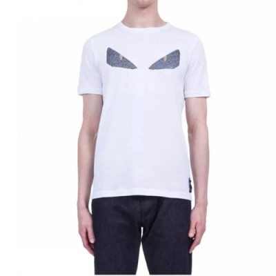 [펜디]Fendi 2021 Mens Logo Casual Short Sleeved Tshirts - 펜디 2021 남성 로고 캐쥬얼 코튼 반팔티 Fen0927x.Size(s - 3xl).화이트