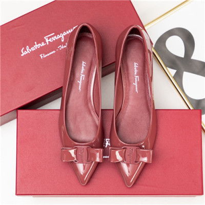 Salvatore Ferragamo 2021 Women's Leather Flat - 페라가모 2021 여성용 레더 플렛,Size(225-250),FGMS0521,핑크