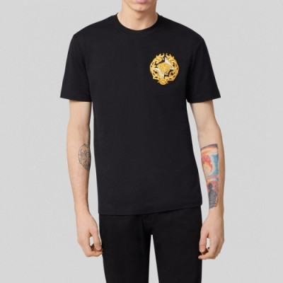 [베르사체]Versace 2021 Mens Logo Short Sleeved Tshirts - 베르사체 2021 남성 메두사 반팔티 Ver0788x.Size(s - 3xl).블랙