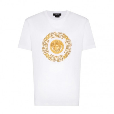 [베르사체]Versace 2021 Mens Logo Short Sleeved Tshirts - 베르사체 2021 남성 메두사 반팔티 Ver0791x.Size(s - 3xl).화이트