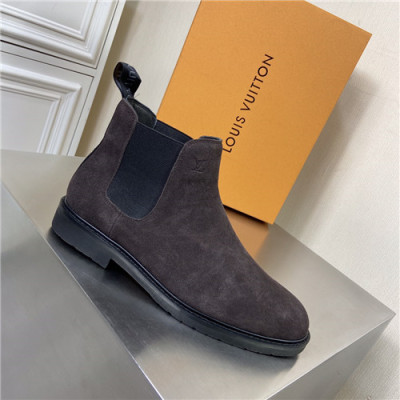 Louis Vuitton 2021 Men's Leather Ankle Boots - 루이비통 2021 남성용 레더 앵글부츠,Size(240-270),LOUS1774,브라운