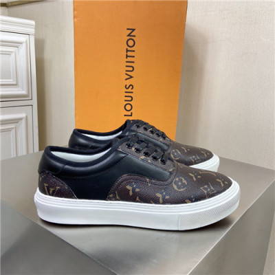 Louis Vuitton 2021 Men's Leather Sneakers - 루이비통 2021 남성용 레더 스니커즈,Size(240-270),LOUS1778,브라운
