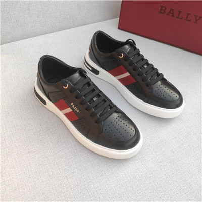Bally 2021 Men's Leather Sneakers - 발리 2021 남성용 레더 스니커즈,Size(240-270),BALS0140,블랙