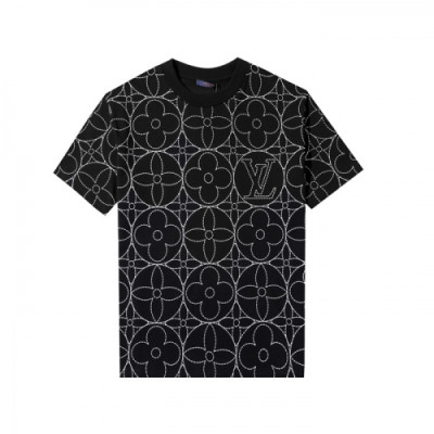 [루이비통]Louis vuitton 2021 Mm/Wm Logo Short Sleeved Tshirts - 루이비통 2021 남/녀 로고 반팔티 Lou02588x.Size(s - xl).블랙