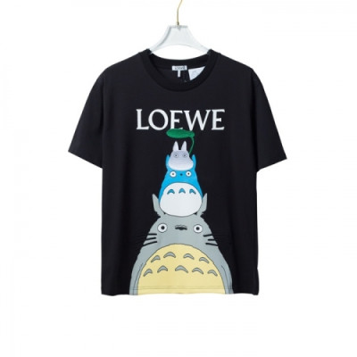 [로에베]Loewe 2021 Mm/Wm Smile Short Sleeved Tshirts - 로에베 2021 남/녀 스마일 반팔티 Loe0381x.Size(xs - l).블랙