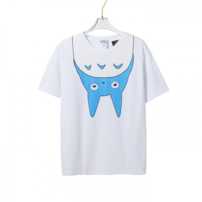 [로에베]Loewe 2021 Mm/Wm Smile Short Sleeved Tshirts - 로에베 2021 남/녀 스마일 반팔티 Loe0382x.Size(xs - l).화이트