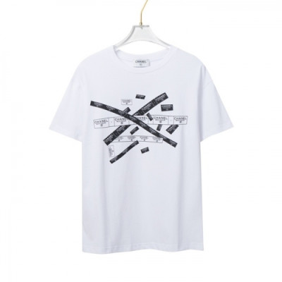 [샤넬]Chanel 2021 Mm/Wm 'CC' Logo Cotton Short Sleeved Tshirts - 샤넬 2021 남/녀 'CC'로고 코튼 반팔티 Cnl0659x.Size(xs - l).화이트