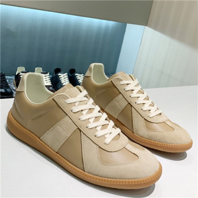 Maison Margiela 2021 Men's Leather Sneakers - 메종 마르지엘라 2021 남성용 레더 스니커즈,Size(240-270),MMS0066,베이지