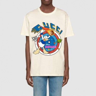 [매장판]Gucci 2021 Mm/Wm Logo Short Sleeved Tshirts - 구찌 2021 남/녀 로고 반팔티 Guc03427x.Size(xs - l).아이보리