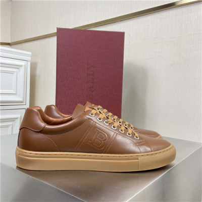 Bally 2021 Men's Leather Sneakers - 발리 2021 남성용 레더 스니커즈,Size(240-270),,BALS0144,카멜