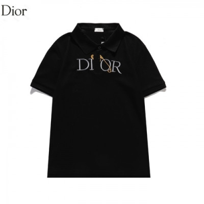 [디올]Dior 2021 Mm/Wm Casual Crew-neck Short Sleeved Tshirts - 디올 2021 남/녀 캐쥬얼 크루넥 반팔티 Dio01120x.Size(m - 2xl).블랙