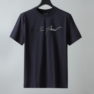 [알마니]Armani 2021 Mens Logo Short Sleeved Tshirts - 알마니 2021 남성 로고 반팔티 Arm0868x.Size(m - 2xl).네이비