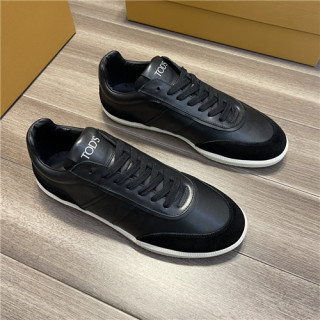 Tod's 2021 Men's Leather Sneakers - 토즈 2021 남성용 레더 스니커즈,Size(240-270),TODS0193,블랙