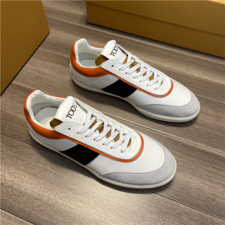Tod's 2021 Men's Leather Sneakers - 토즈 2021 남성용 레더 스니커즈,Size(240-270),TODS0196,화이트