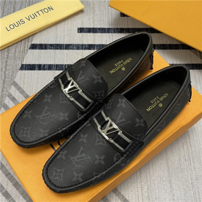 Louis Vuitton 2021 Men's Leather Loafer - 루이비통 2021 남성용 레더 로퍼,Size(240-270),LOUS1815,블랙