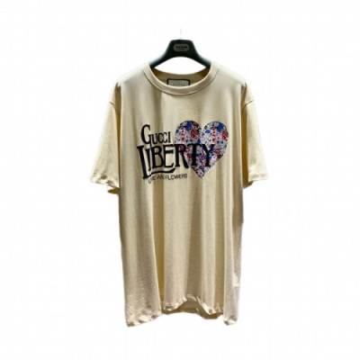 [매장판]Gucci 2021 Mm/Wm Logo Short Sleeved Tshirts - 구찌 2021 남/녀 로고 반팔티 Guc03451x.Size(xs - l).아이보리