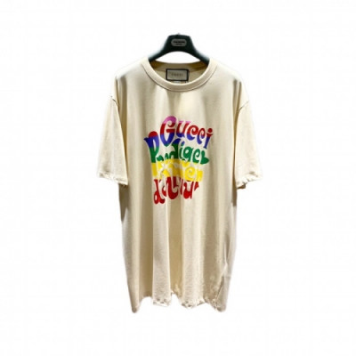 [매장판]Gucci 2021 Mm/Wm Logo Short Sleeved Tshirts - 구찌 2021 남/녀 로고 반팔티 Guc03453x.Size(xs - l).아이보리