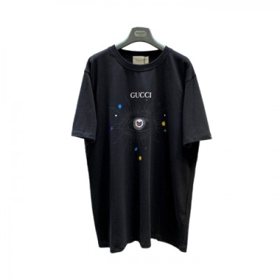 [매장판]Gucci 2021 Mm/Wm Logo Short Sleeved Tshirts - 구찌 2021 남/녀 로고 반팔티 Guc03454x.Size(s - xl).블랙
