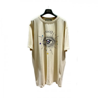 [매장판]Gucci 2021 Mm/Wm Logo Short Sleeved Tshirts - 구찌 2021 남/녀 로고 반팔티 Guc03455x.Size(s - xl).아이보리