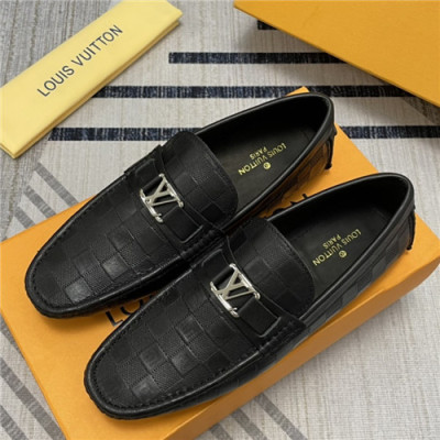Louis Vuitton 2021 Men's Leather Loafer - 루이비통 2021 남성용 레더 로퍼,Size(240-270),LOUS1823,블랙
