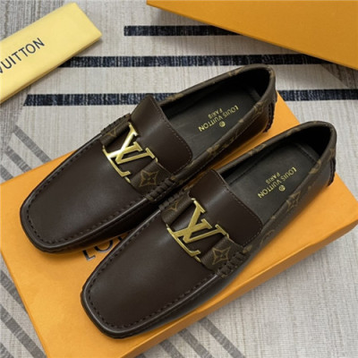 Louis Vuitton 2021 Men's Leather Loafer - 루이비통 2021 남성용 레더 로퍼,Size(240-270),LOUS1833,브라운