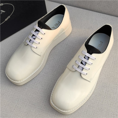 Prada 2021 Men's Leather Derby Shoes - 프라다 2021 남성용 레더 더비슈즈,Size(240-270),PRAS0730,화이트